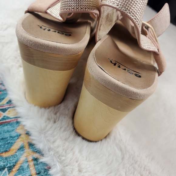 Earth Chestnut Platform Sandal Women US 10 - Picture 11 of 12